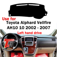 TAIJS factory high quality Flannel dashboard cover for Toyota Alphard Vellfire AH10 2002-2007 Left-hand drive