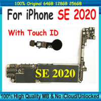 256gb For iPhone SE 2020 Motherboard With Full Chips Mainboard Clean iCloud Logic Board 128gb/64gb For iphone SE 2020 Free Ship