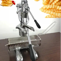 Mashed Potatoes Fried Chip Super Long French Fries Maker Machine Long Potatoes Fried Chips Extruders Manual Long Potato Machine