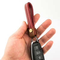皮手繩鑰匙扣掛件創意個性汽車遙控器鑰匙鏈圈環男女情侶鎖匙扣