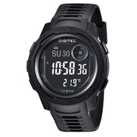 Digitec 8100T OUTDOOR ALTIMETER BAROMETER KOMPAS JAM TANGAN PRIA RUBBER LUAR RUANGAN HITAM