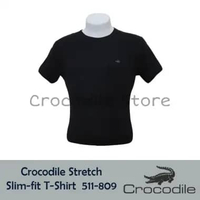 Kaos Oblong Polos Warna Pria Slim Fit Crocodile Artikel 511-809 Putih XL