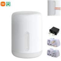 Original Xiaomi Mijia Bedside Lamp 2 Bluetooth WiFi Connection Touch Panel APP Control Works For Apple HomeKit Siri Mihome App