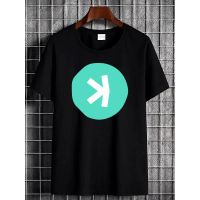 Baju Kaspa Logo Kripto untuk Peminat | Pakaian Jalanan Uniseks Serbaguna untuk Pemakaian Harian, Lem