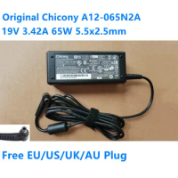 Genuine 19V 3.42A 65W Chicony A12-065N2A A065R116L A065R169L AC Adapter For MSI MODERN 14 A10M-682CA Laptop Power Supply Charger