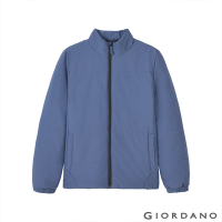 GIORDANO 男裝保暖素色立領鋪棉外套 - 60 王室藍