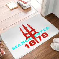 Devils Of Manchester, Manchester Is Red Non-slip Doormat Floor Mat Antiwear Carpet Rug for Kitchen Entrance Home Footpad Mats