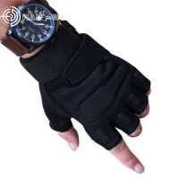 Tactical Gloves Blackhawk Storm Half Finger Winter Gloves Microfibre Artificial Leather Green Black Khaki