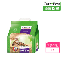 【CAT’S BEST 凱優】特級無塵凝結木屑砂（紫標凝結型）5L/2.5kg(貓砂/木屑砂/環保砂/杉木砂)