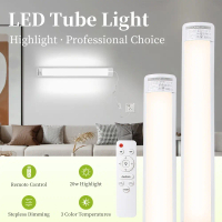 CANMEIJIA Led Tube Light 3 Colors T5 Light Tube Super Bright Fluorescent Light Desk Lamp Table Lamp