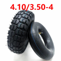 High Quality 4.10/3.50-4 Inner Outer Tyre 410/350-4 Pneumatic Wheel Tire for Electric Scooter, Trolley Accessories