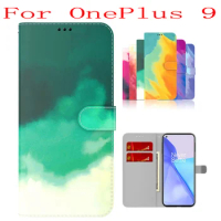 Sunjolly Case for OnePlus 9 Wallet Stand Flip PU Phone Case Cover coque capa OnePlus 9 Case OnePlus 9 Cover