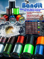 0.20mm 8LBS 845MTR/SPOOL Bandit Fishing Line Tali Pancing (Monofilament line)