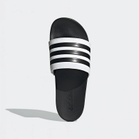 【adidas 愛迪達】ADILETTE COMFORT 男女中性款 運動 拖鞋 黑白(GZ5893)