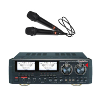 【AudioKing+JBL MIC】HDMI光纖/同軸HD-1000專業KTV綜合擴大機+專業有線麥克風組