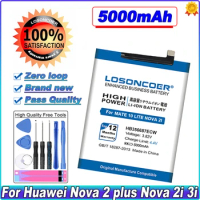 LOSONCOER 5000mAh HB356687ECW Battery For Huawei nova2 Nova 2 plus 2i 2S 3i 4e Mate 10 Lite Honor 9I 7X G10 P30 Lite SE BAC-AL00