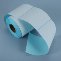 500 Sheets 100mm*100mm Foldable Express Printing Paper Oil-proof, Waterproof, Alcohol-proof, Scratch-proof Thermal Label Paper