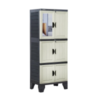 Napolly Lemari Pakaian Rak + Cermin BCBC-R.21X.C2K Kayu Pintu