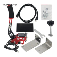 USB Hand Brake+Clamp For Logitech G27/G29/T300RS /G920/G295 Racing Games Brake System Handbrake Auto Parts