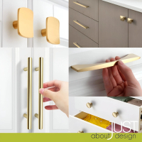 Pemegang Kabinet Pepejal Pintu Perabot European Style Modern Aesthetic Solid Cabinet Handle Door Han