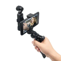Hot Foldable Phone Holder Tripod Clip Handle Grip 1/4 Adapter Mount Bracket for DJI OSMO Pocket Handheld Gimbal Accessories