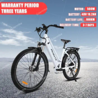 City Electric Bikes 500W Motor 48V19.2AH Hidden Lithium Battery 9 Speed E Bike 27.5 Inch Tire Hydraulic Brake Electric Bicycle