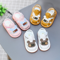 夏女寶寶鞋子小童公主鞋男童軟底嬰兒學步鞋0-1歲3兒童叫叫鞋會響