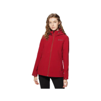 【Wildland 荒野】女 三層類防水超潑保暖外套-赭紅色 0A92913-18(女裝/連帽外套/機車外套/休閒外套)