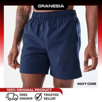 Anko Active Mens Woven Stretch Shorts |Celana Olahraga Lari Cowo Running Short XL Navy Core