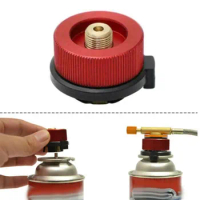 Metal Camping Gas Burner Camping Supplies Stove Butane Camping Equipment Gas Adapter Convert Fuel Canister For Long Gas Tank