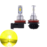 ชุดหลอดไฟ LED ไฟตัดหมอก, เทคโนโลยี H11 H8 H16, 80W, 4000LM, สีเหลือง 3000K, ไฟตัดหมอก LED, สำหรับรถย
