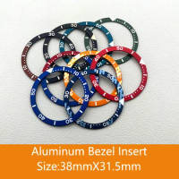 Aluminium Bezel Insert size 38mmX31.5mm, Flat bezel fits Seiko SKX007/SKX009/SKX011/SKX171/SKX173/SRPD watch cases Watch Remodel