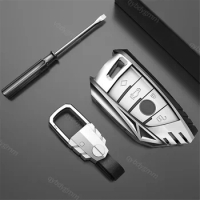 Alloy Car Key Case Cover Key Bag For BMW F20 G20 G30 X1 X3 X4 X5 G05 X6 Accessories Car-Styling Holder Shell Keychain Protection