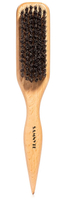 Soft Boar Bristle Slick Back Hair Brush for Taming Flyaways Sleek Ponytail Smoothing Baby Hair - Hai