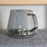 【沐湛咖啡】Kafe Function 透黑款 600ml 玻璃壺/咖啡下壺/手沖玻璃壺