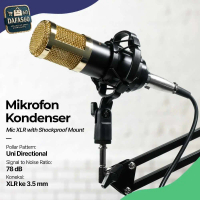 Dafas60 TaffSTUDIO Mikrofon Kondenser XLR Condenser Microphone with Holder