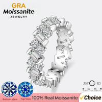 3.08CT Moissanite Women’s Ring – S925 Sterling Silver, High-End Fashion Jewelry, Wedding/Engagement 