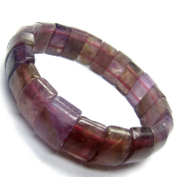 預購 小樂珠寶 頂級紫鈦晶紫幽靈 紫水晶手排手鍊少有大粒徑款Q54(提升自信開啟智慧招貴人)