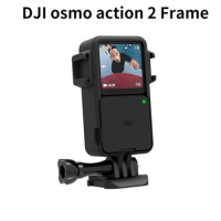 DJI osmo action 2 Protection Frame with Hot shoe base Anti-drop Dust Protection case for DJI osmo action 2 Camera Accessories