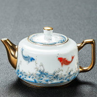 青花瓷茶壺功夫茶具套裝家用簡約現代陶瓷帶過濾泡茶壺