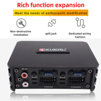 Car Power Amplifier 4*60W Way DSP Car Audio Speaker Amplifier Lossless Audio Processor For Android Large Screen Dedicated