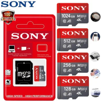 SONY Micro SD Card Mini Memory Card Class 10 32GB 64GB 128GB 256GB U3 4K High Speed Cartao De Memoria Flash Memory TF Mecard C10