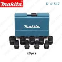 Makita Socket Wrench Set D-41517 with 9 Pieces Inserts 1/2 "square head DTW190 DTW251 TW141 DTW285 DTW180 DTW181 DTW100 DTW450