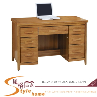 《風格居家Style》愛莉絲柚木4.2尺書桌 245-3-LA