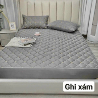 ￼ ￼Bộ ga gối phi lụa trải giường ga trần bông bo chun ga chun trần bông cao cấp phi lụa đủ kích thướ