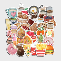 Vinyl Sticker Pack Makanan Minuman Aesthetic Waterproof – Stiker Laptop Helm Tumbler Jurnal Koper