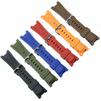 Resin watch strap men's pin buckle watch accessories for Casio bracelet GST-S130 S110 S100 W130L W100 W110 210 sports watch band