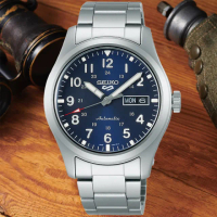 【SEIKO 精工】5 Sports系列 軍裝風格機械腕錶 禮物推薦 畢業禮物(SRPG29K1/4R36-10A0B)