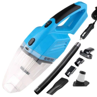 Car Handheld Vacuum Cleaner Car Vacuum Cleaner Mini Vacuum Cleaner for Car 5Kpa Powerful Vaccum Cleaners Blue