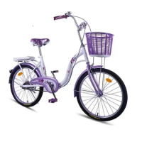Old Model 26inch Adult Bicycle Cheap Comfort City Bikes Compact City Bike 26 Bicicleta De Ciu with Basket and Rear Seat
